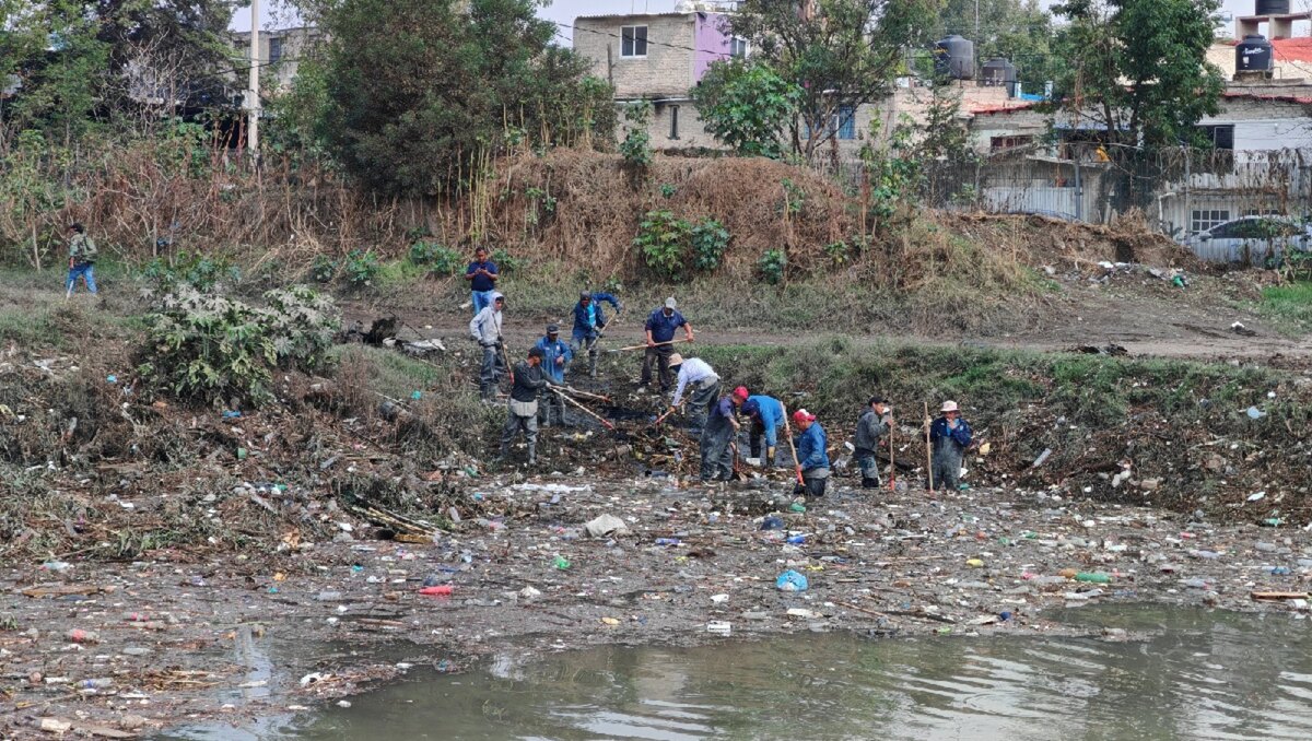 Las labores de limpieza en el Estado de México han ayudado a prevenir afectaciones por inundaciones. Foto: (Especial)