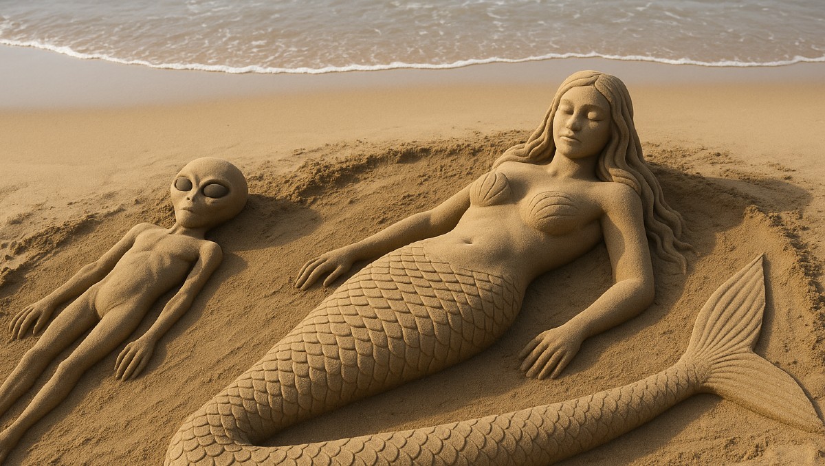 Realizarán concurso de arte en arena en playa Miramar (ChatGPT)