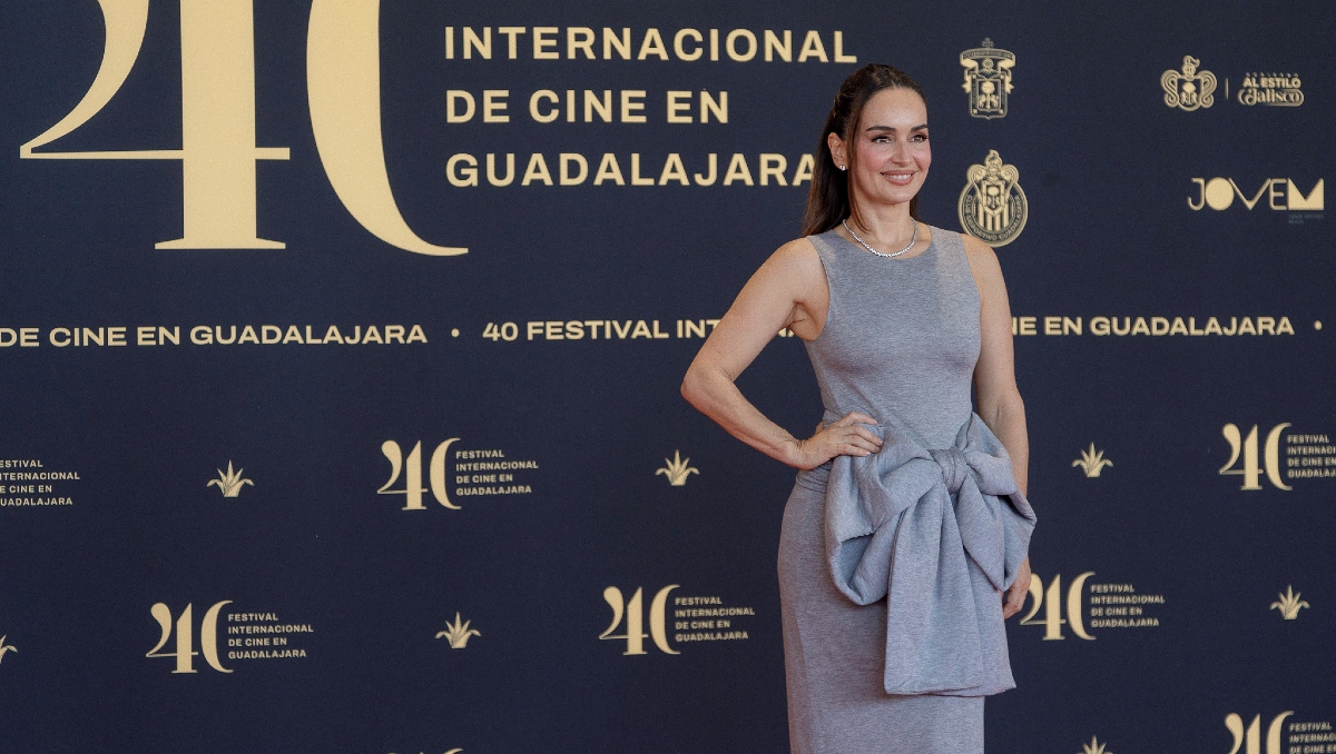 La actriz Ana de la Reguera en la presentación de "Doce lunas", en la edición 40 del Festival Internacional de Cine en Guadalajara (Foto: FICG)
