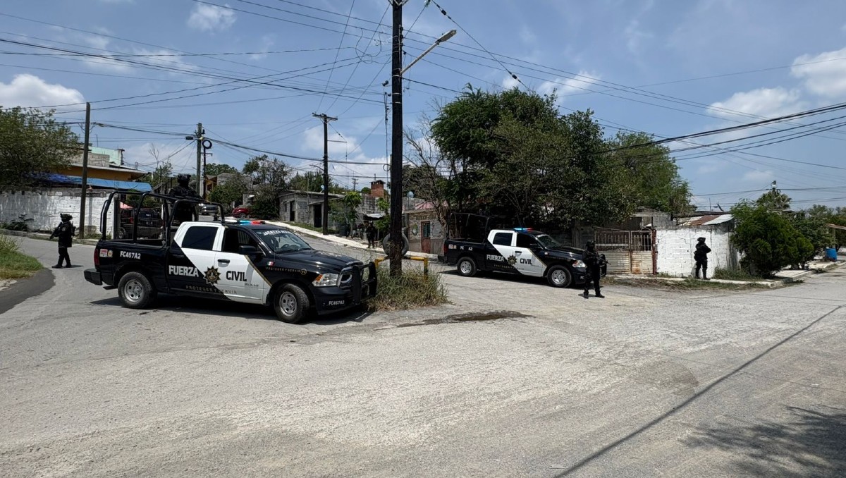 Fuerza Civil implementó operativos en el municipio de Linares. Foto: Especial