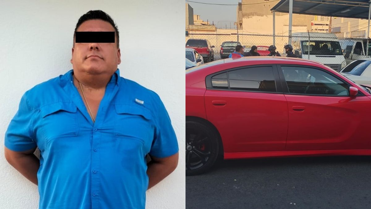 El hombre se identificó como Servando “N” y el vehículo es Dodge Charger color rojo. | Especial