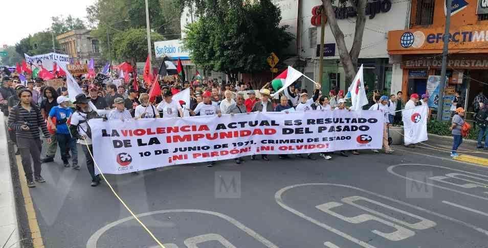 La marcha del Comité 68 Prolibertades democráticas prevé a mil 500 personas. (Foto: Jorge Becerril)
