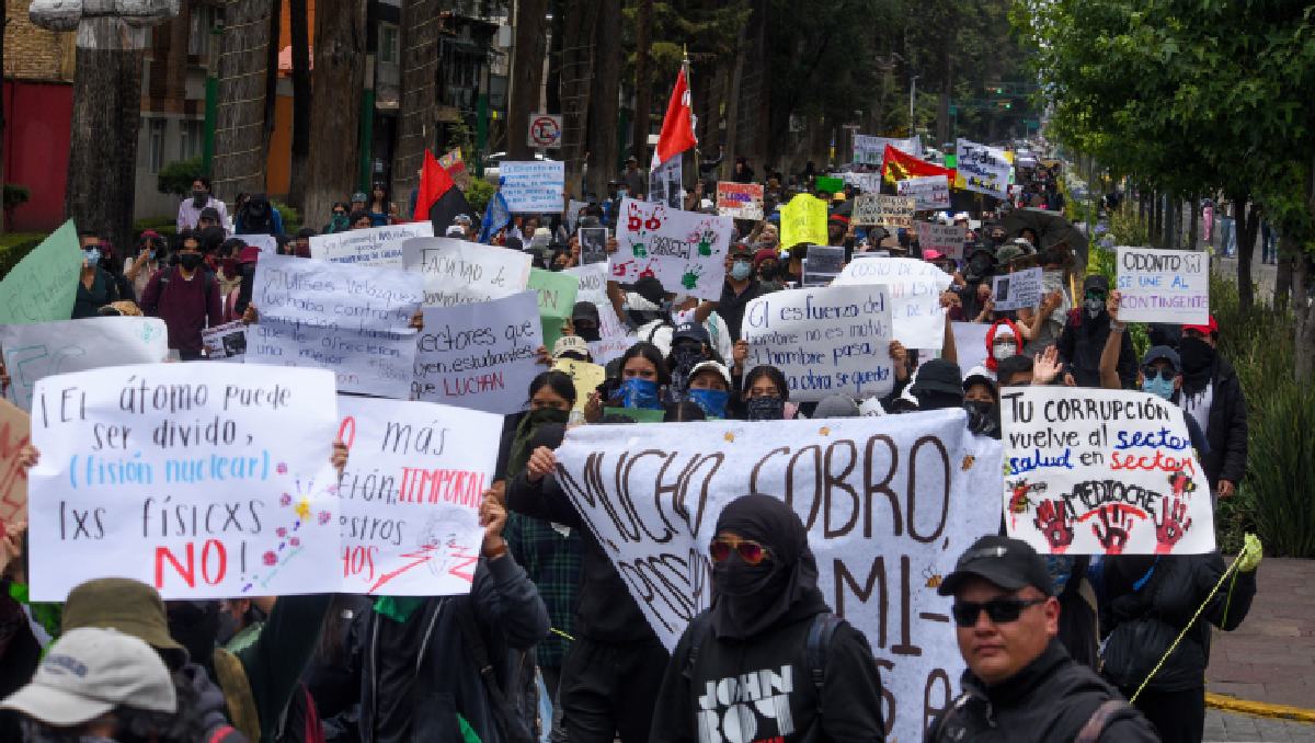 La marcha de Enjambre Estudiantil iniciará a las 11:30 horas en el centro de Toluca. Foto: (Cuartoscuro)