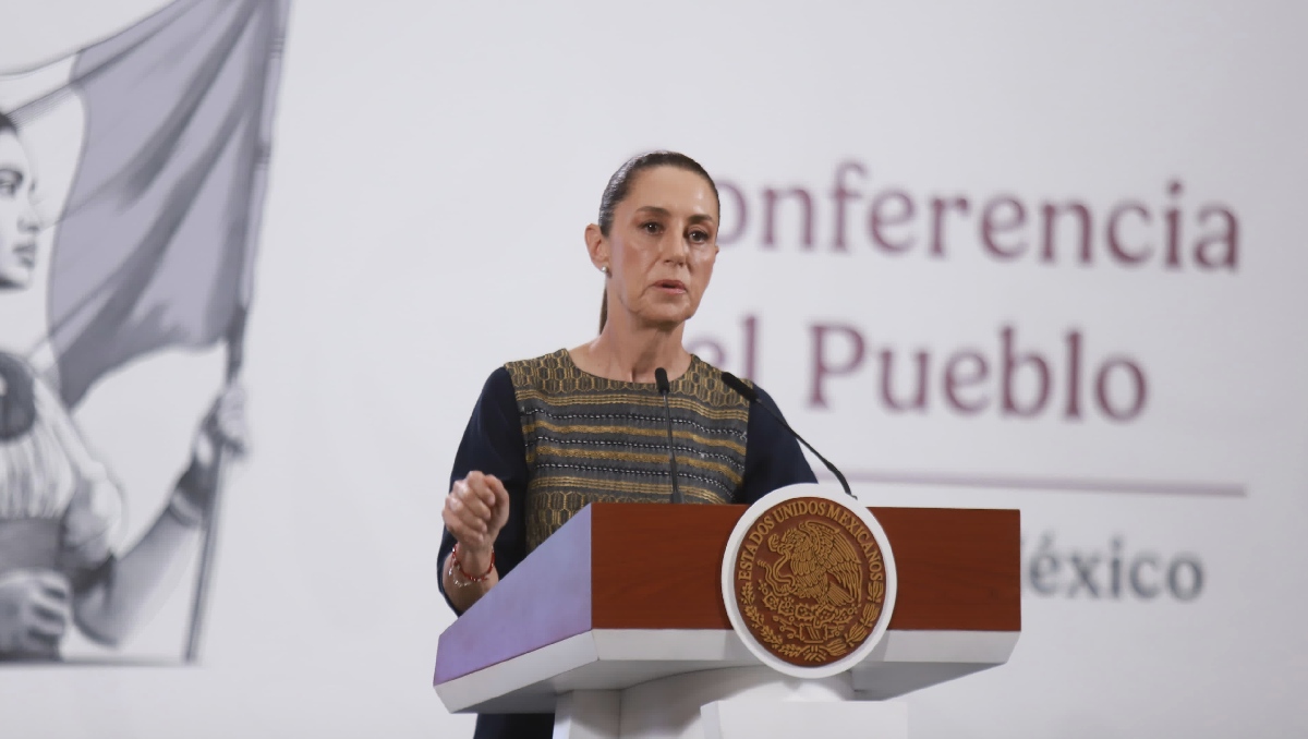 La Presidenta en su conferencia de prensa en Palacio Nacional el 10 de junio. | Juan Carlos Batista
