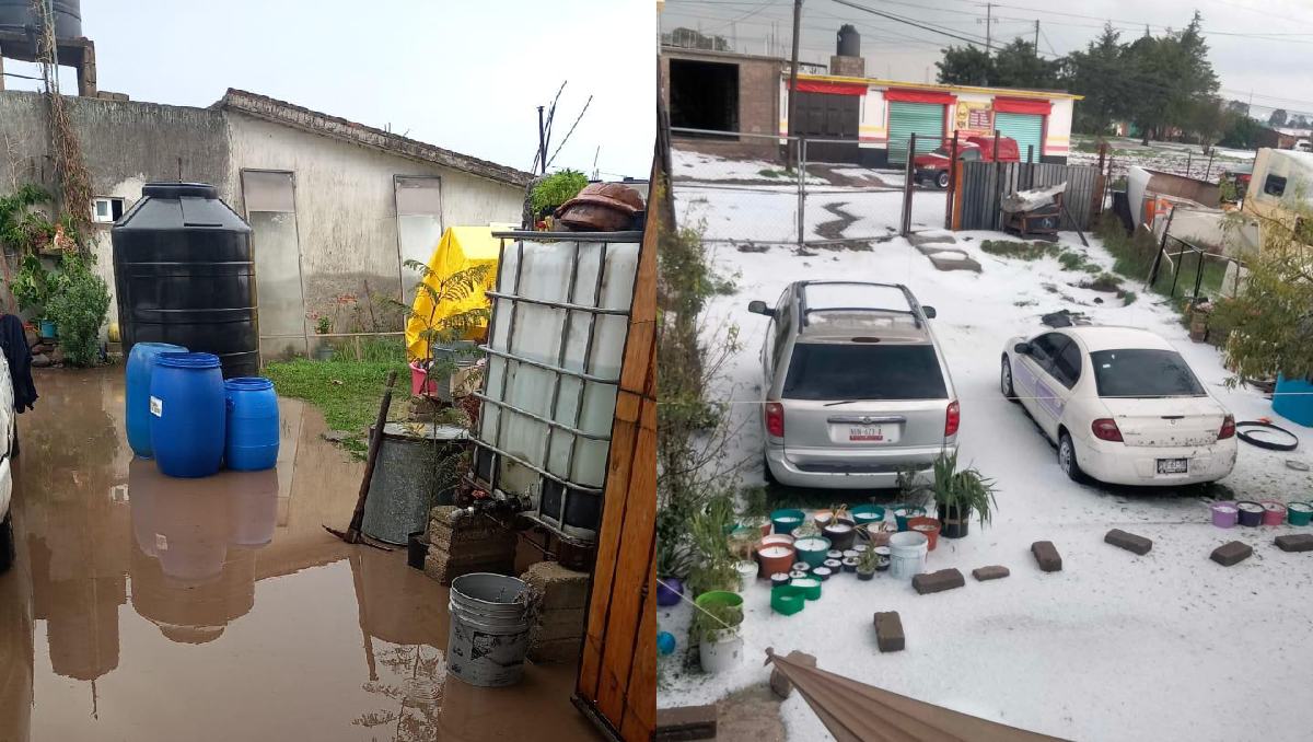 Registran caída de granizo en carretera Toluca-Atlacomulco y zonas cercanas. Foto: (Especial)