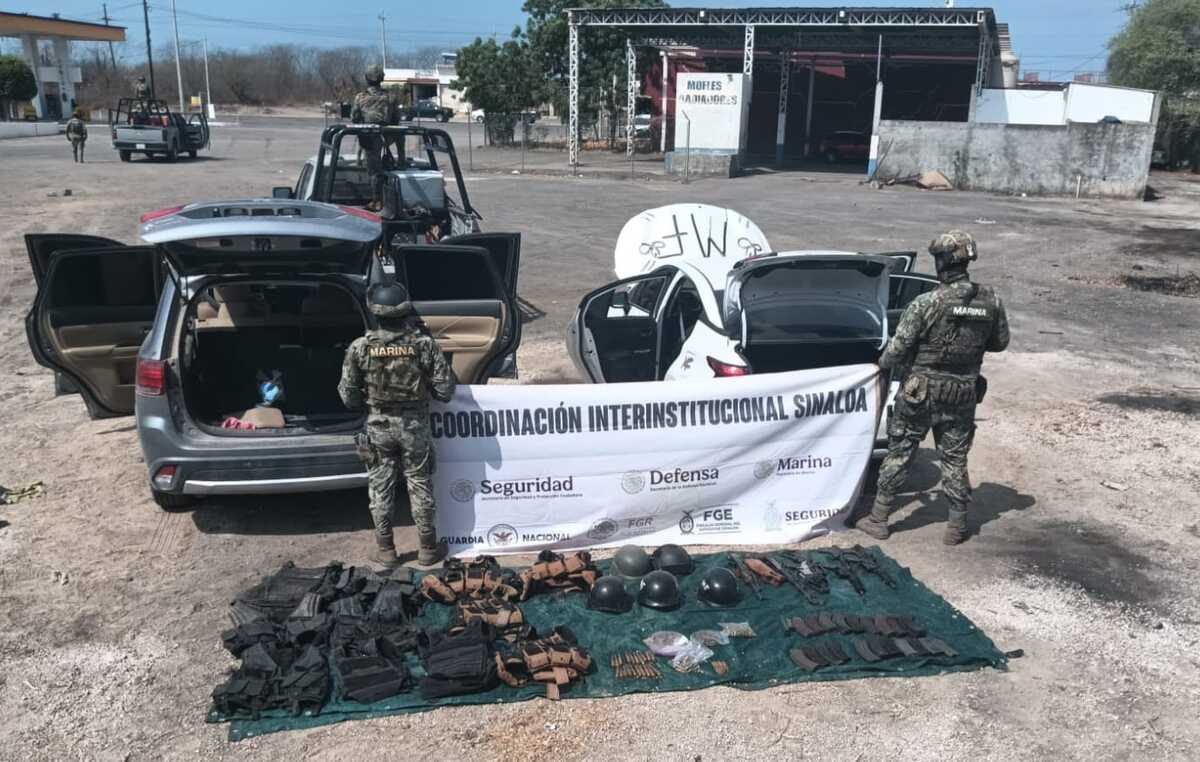 Las autoridades realizaron un operativo para reducir la presencia de grupos armados en Sinaloa. | Foto: @sspsinaloa1