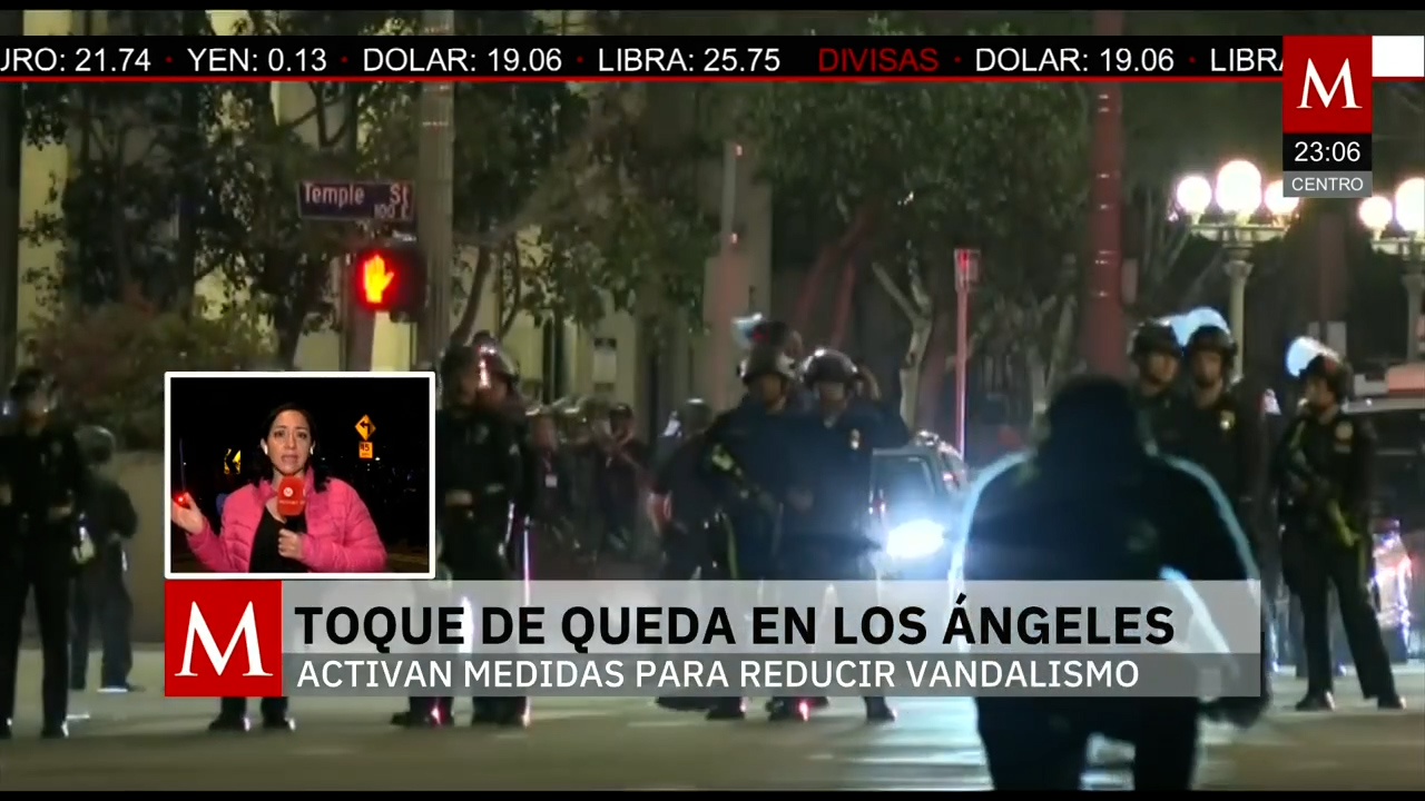 Calles desiertas en California tras primer toque de queda por protestas migrantes