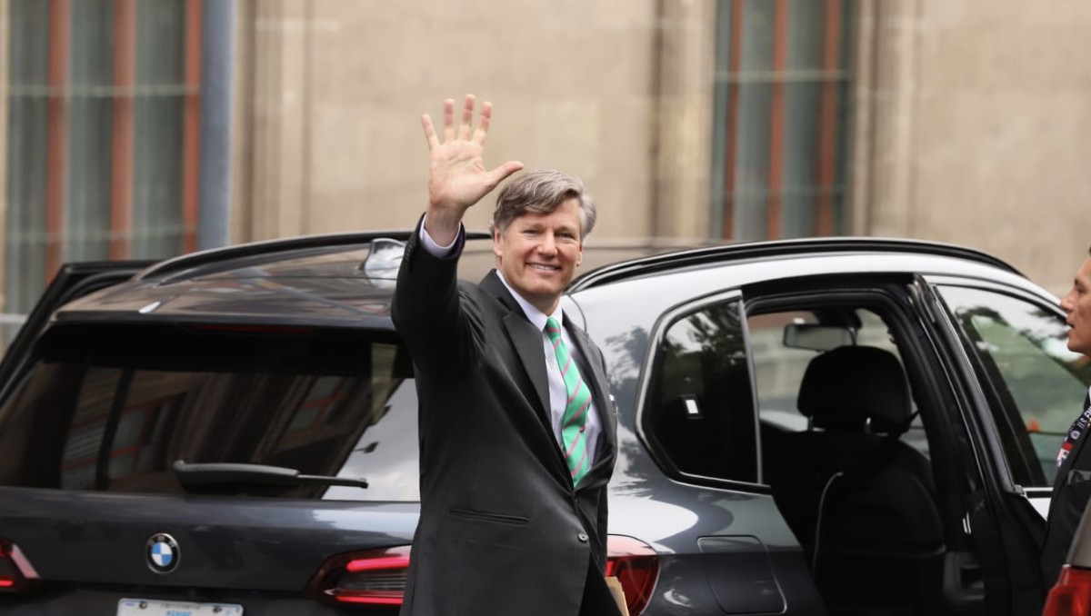 Culmina reunión de Claudia Sheinbaum y Christopher Landau en Palacio Nacional