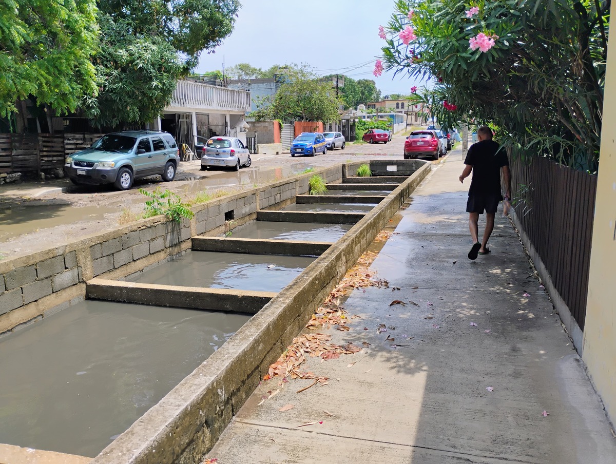 Dren pluvial de ciudad Madero