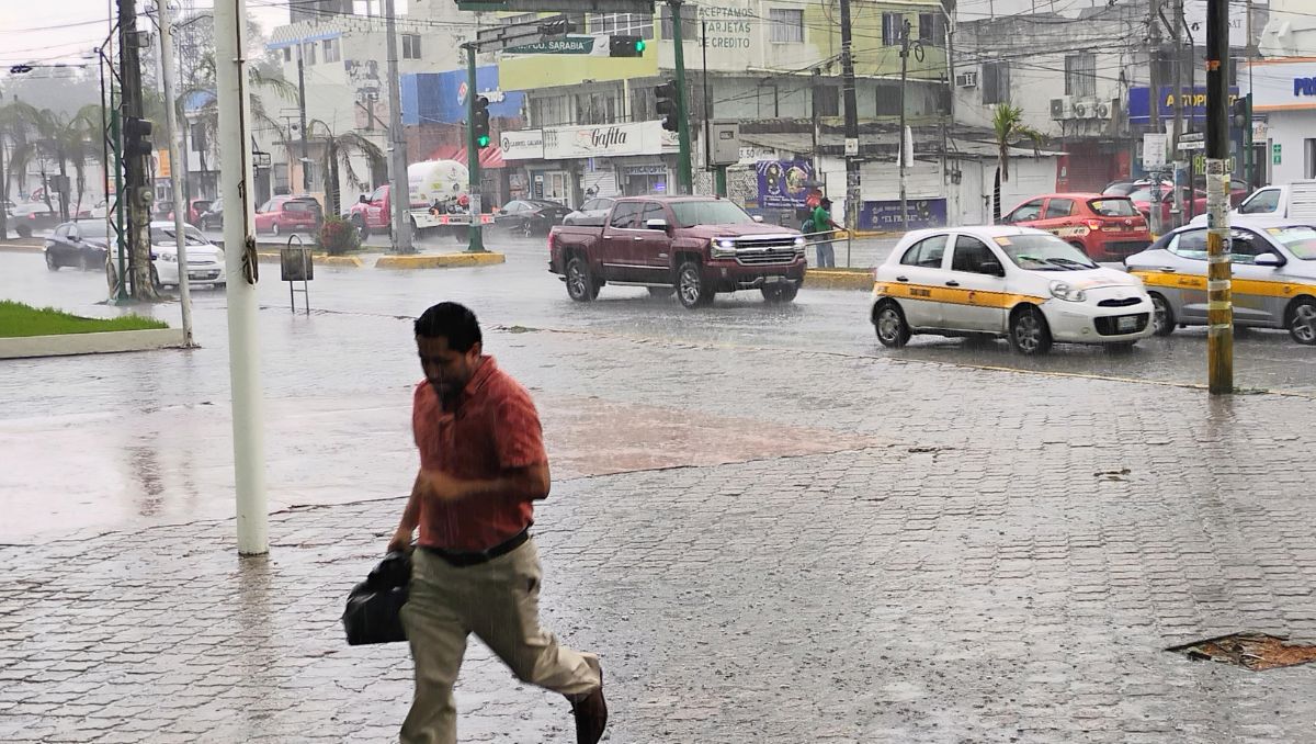 Se registran fuertes lluvias en Tamaulipas. (Mario Juárez)