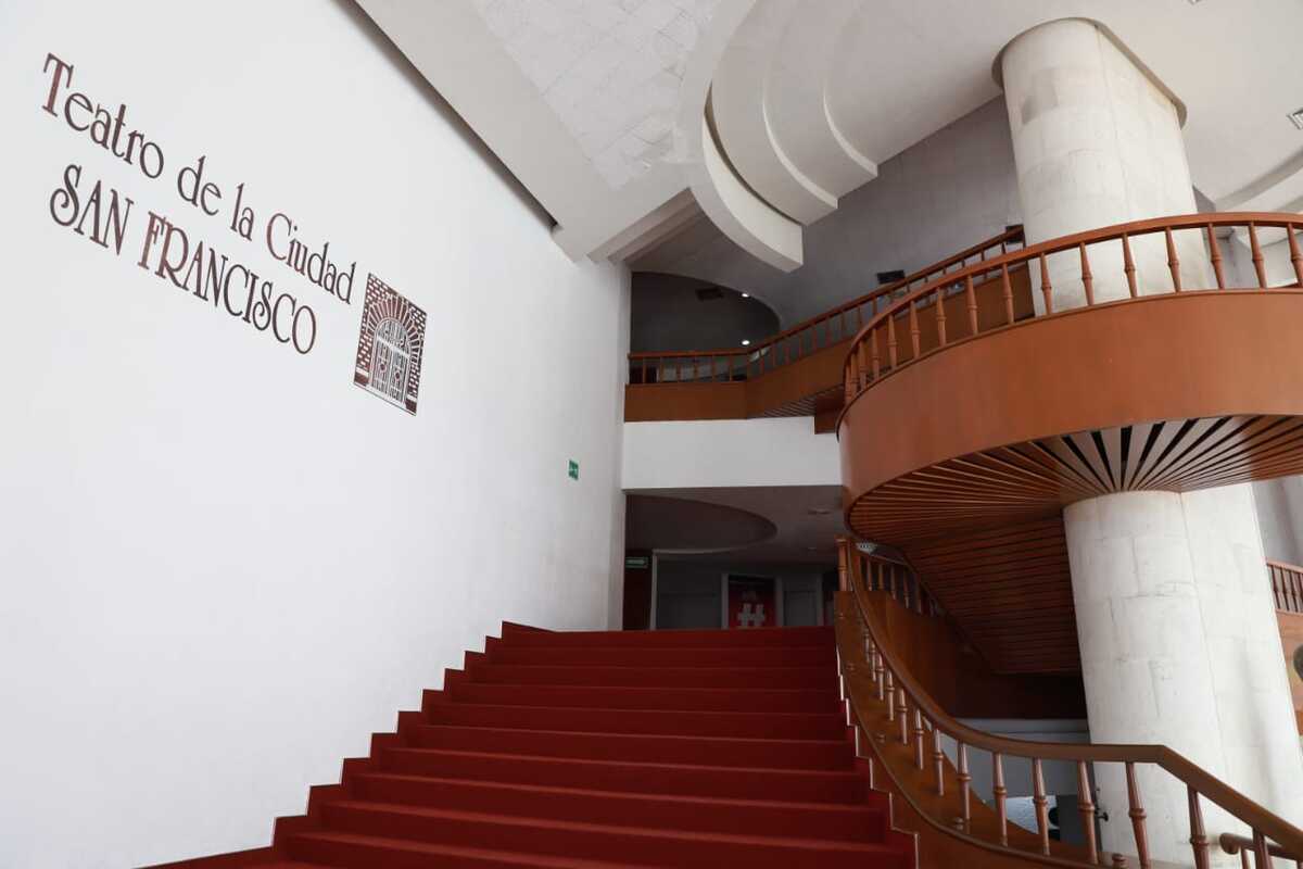 Así quedó el teatro San Francisco con trabajos de remodelación. (Jorge Sánchez)