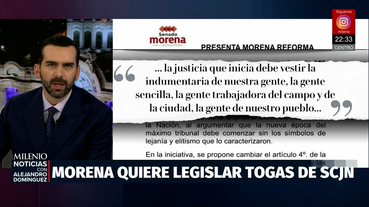 ¿Adiós a la toga? Morena impulsa cambio en imagen de ministros