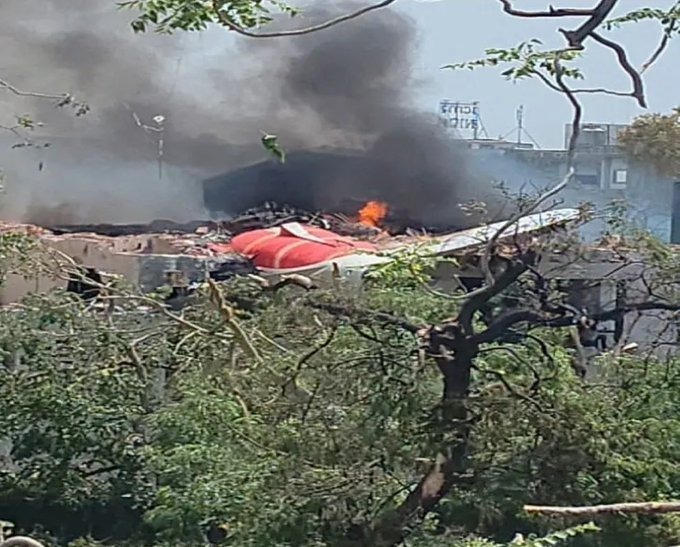 Air India dijo que el avión siniestrado era el Vuelo AI171 | Redes sociales (X @upuknews1