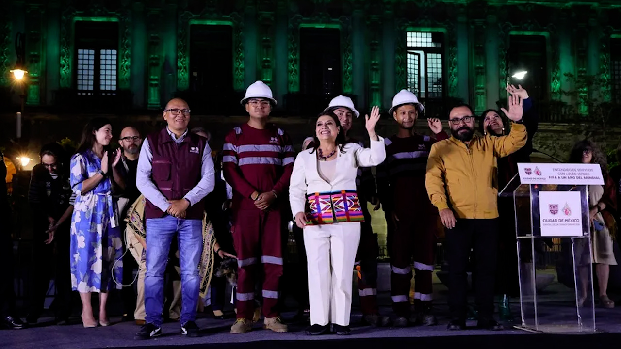 Ciudad de México se ilumina de verde por la Copa Mundial FIFA 2026