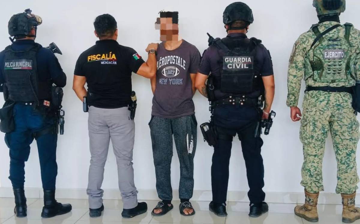 Detienen a presunto feminicida en Michoacán