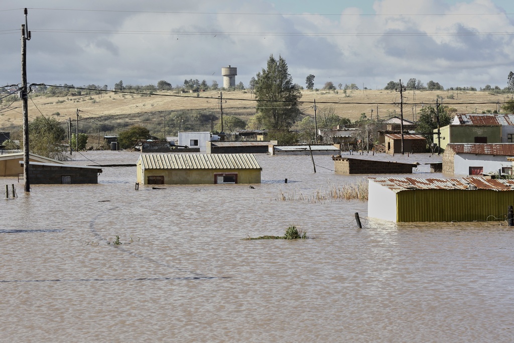 Las inundaciones fueron más intensas en la ciudad de Mthatha, Sudáfrica. | Agencia AP
