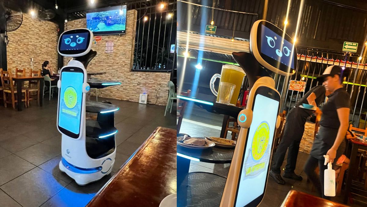 'Primo Bot' cuenta con una carita que mueve los ojos, además de una voz pre-cargada. (Cortesía Jesús Leal)