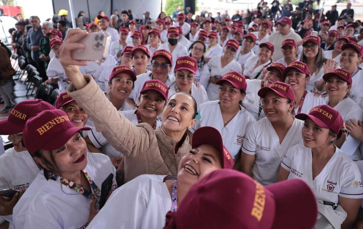 Claudia Sheinbaum de visita en Tepeapulco. (Arma