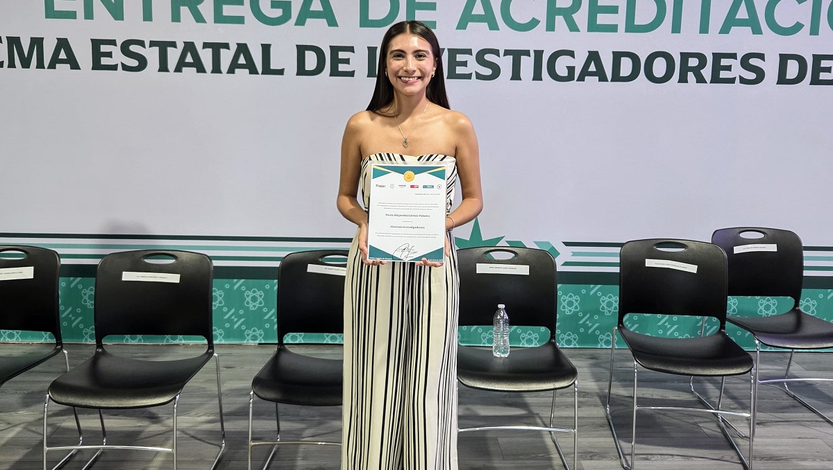 Paula Alejandra  Gómez Palomo, estudiante de maestría en Ingeniería Bioquímica. (cortesía)