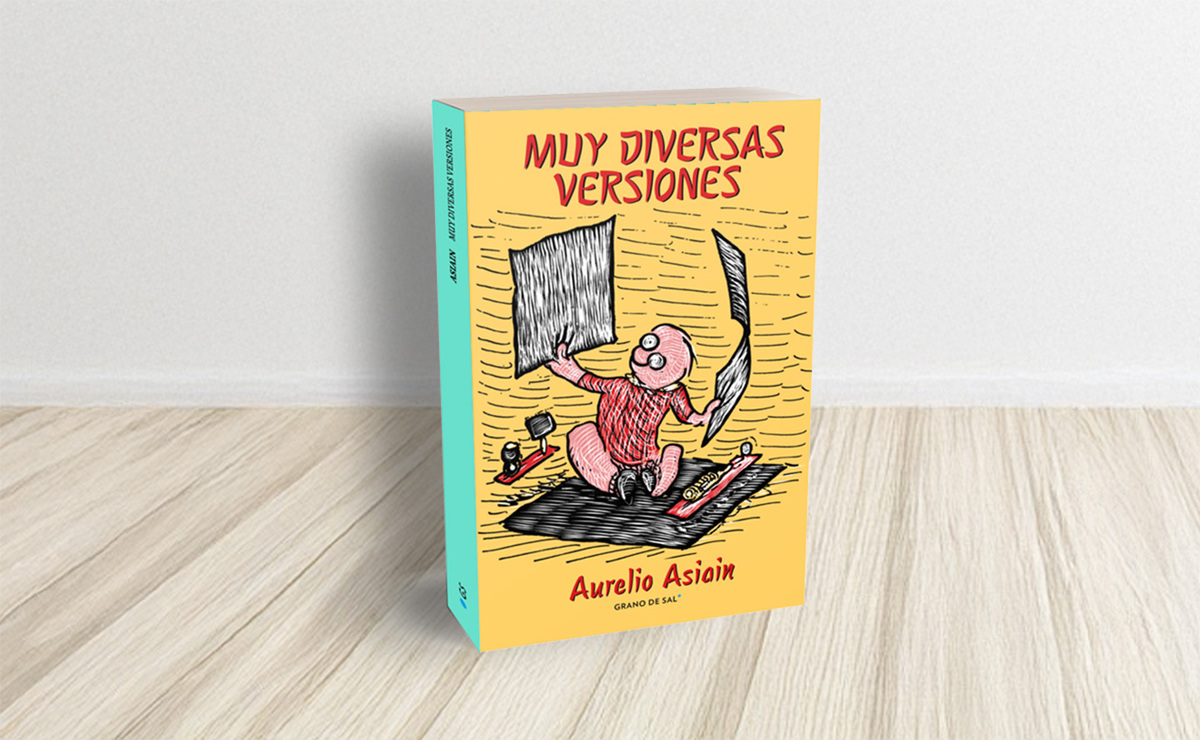 Ejemplar de ‘Muy diversas versiones’, de Aurelio Asiain. (Grano de Sal)