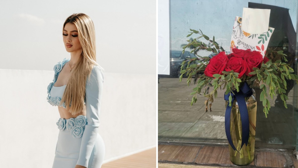 Siguen llegando flores a la estética de Valeria Márquez (Usi Toledo e Instagram)