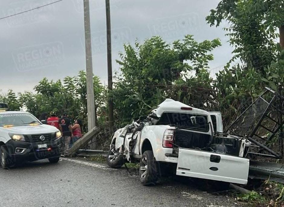 Accidente en el tramo carretero San Felipe Orizatlán - Tamazunchale.