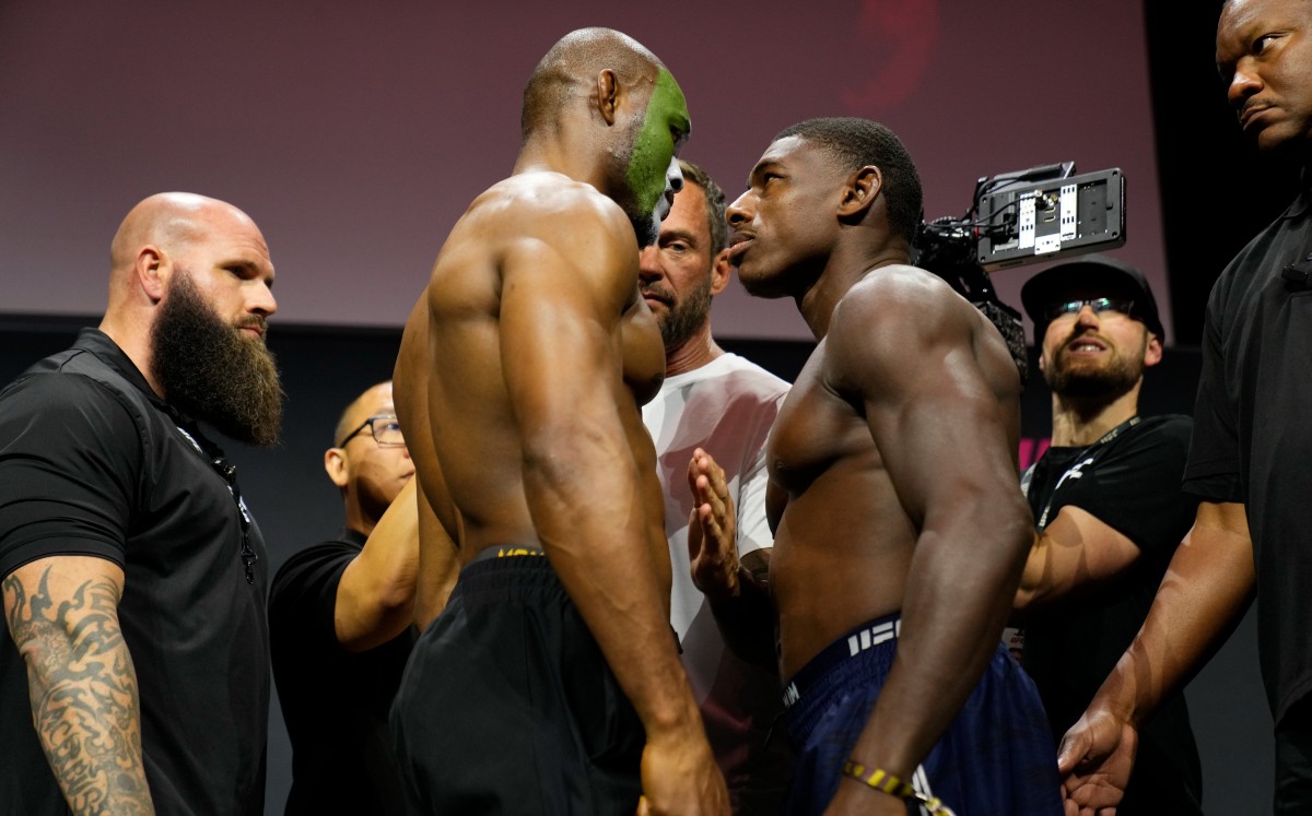 Kamaru Usman vs Joaquin Buckley. Evento UFC Fight Night HOY (X @ufc)