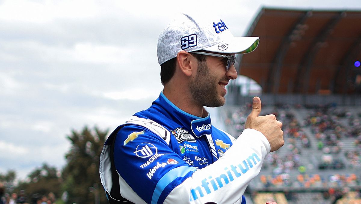 Daniel Suárez, contento tras la NASCAR Mexico City Weekend (AFP)