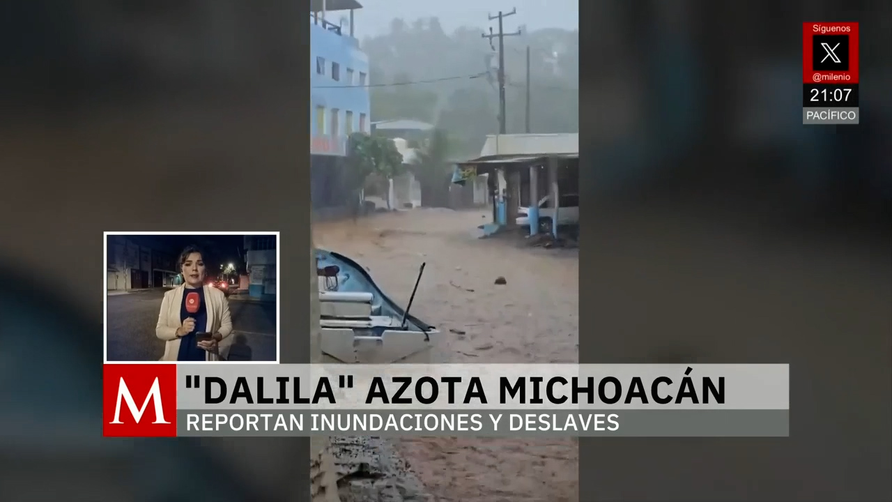 Michoacán bajo el agua tras paso de la tormenta 'Dalila'