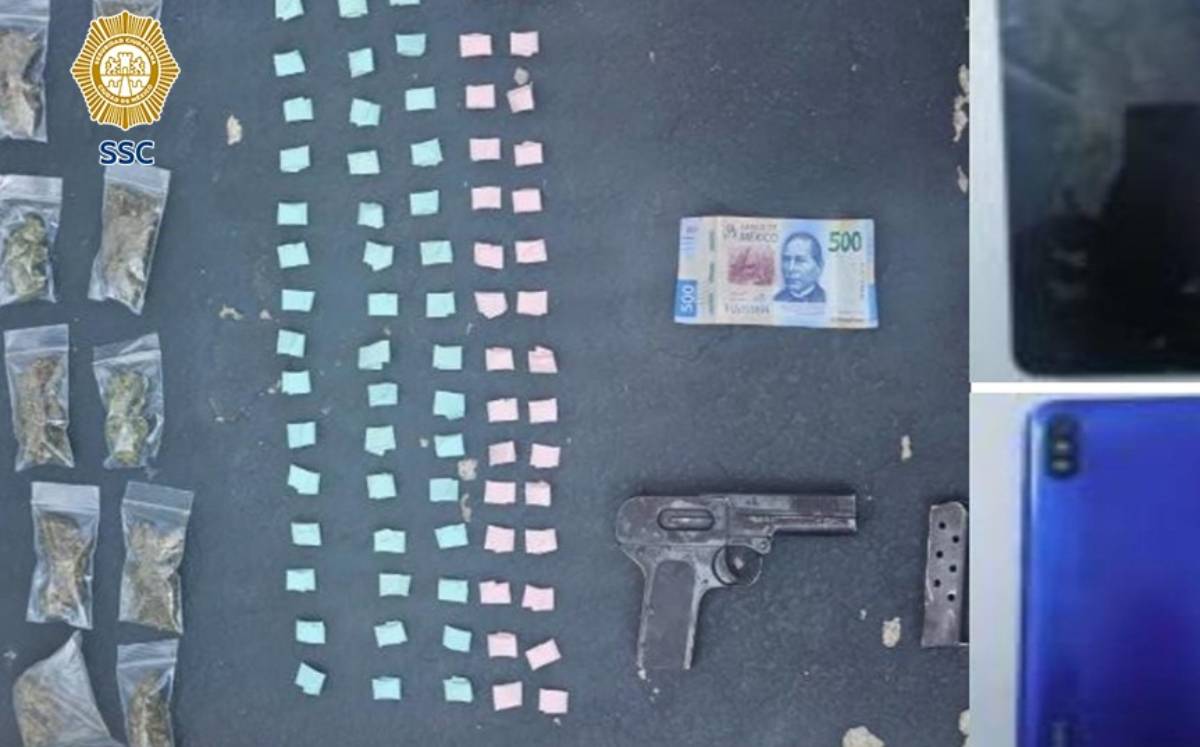 Se le aseguró un arma corta y 15 bolsas de mariguana | Especial