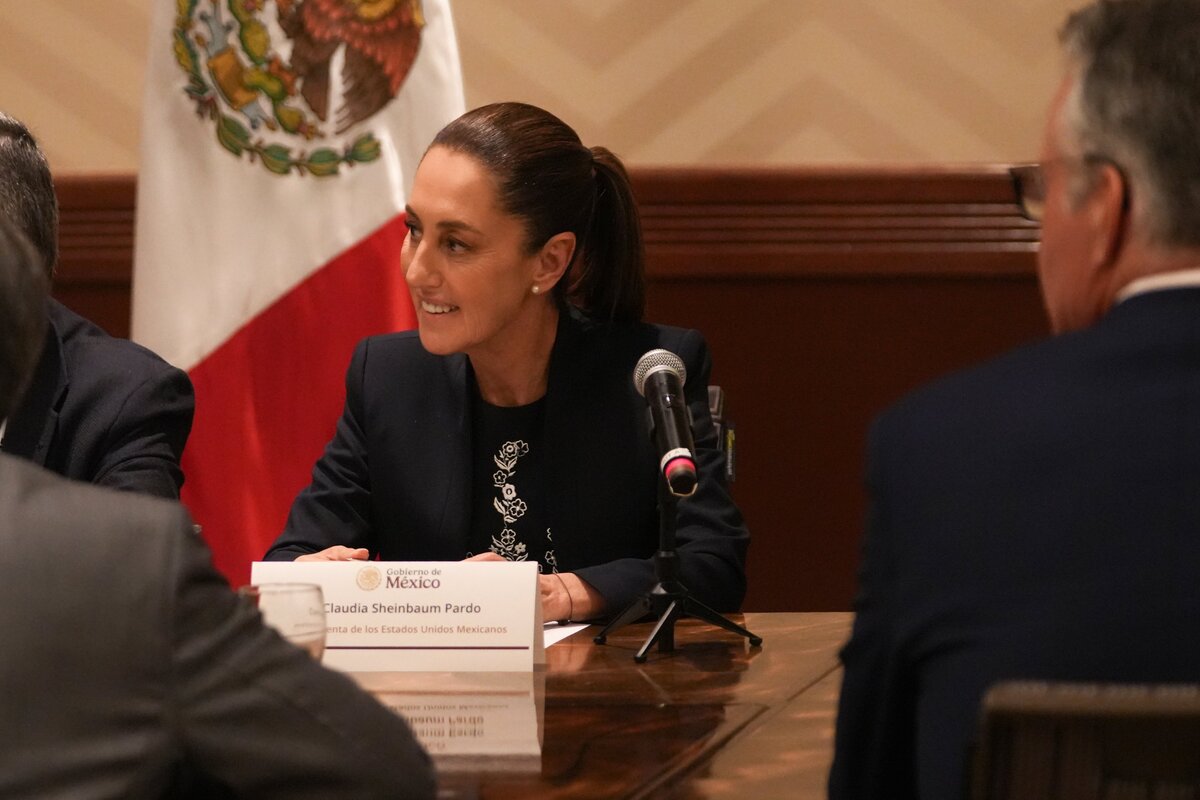 En su primer día en el G7, Sheinbaum se ha reunido con empresarios de Canadá. | Especial