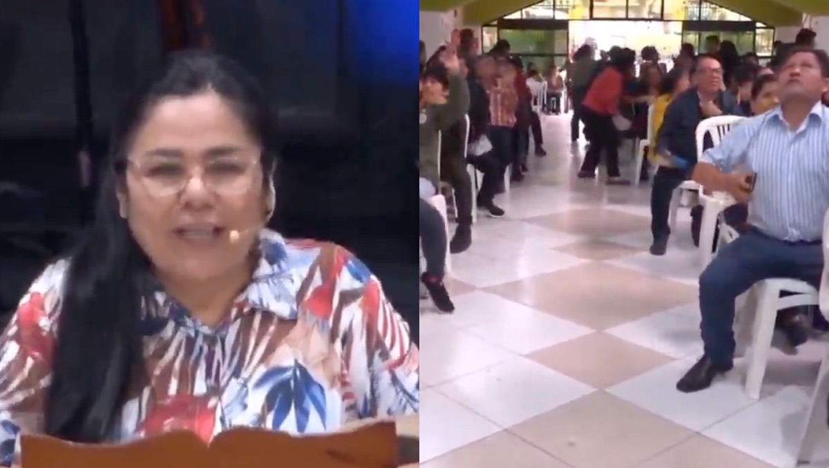 Pastora celebra temblor en plena misa. | ESPECIAL