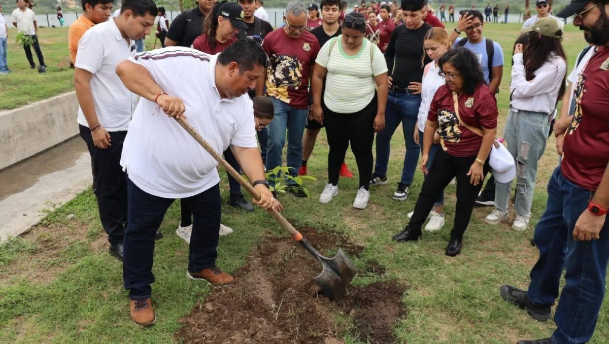 TecNM Madero continúa promoviendo la reforestación. (Sergio Sánchez)