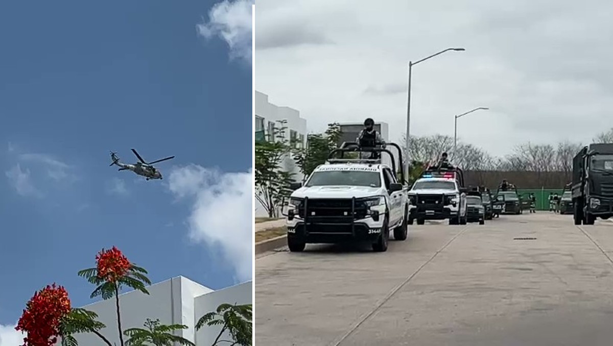 Defensa, Guardia Nacional y la FGR participaron en el operativo de este martes en Culiacán. | Especial
