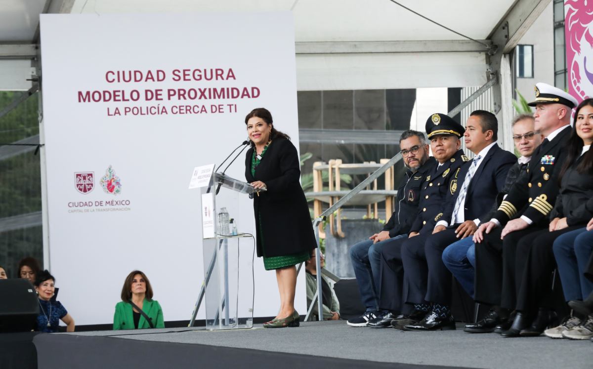 Clara Brugada arranca plan de proximidad policial en CdMx