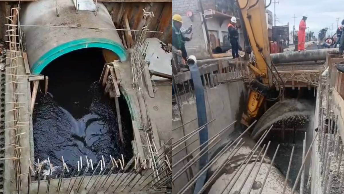 Conagua informó que el Colector Chalco Solidaridad previno afectaciones por lluvias en colonias de Chalco.| Especial