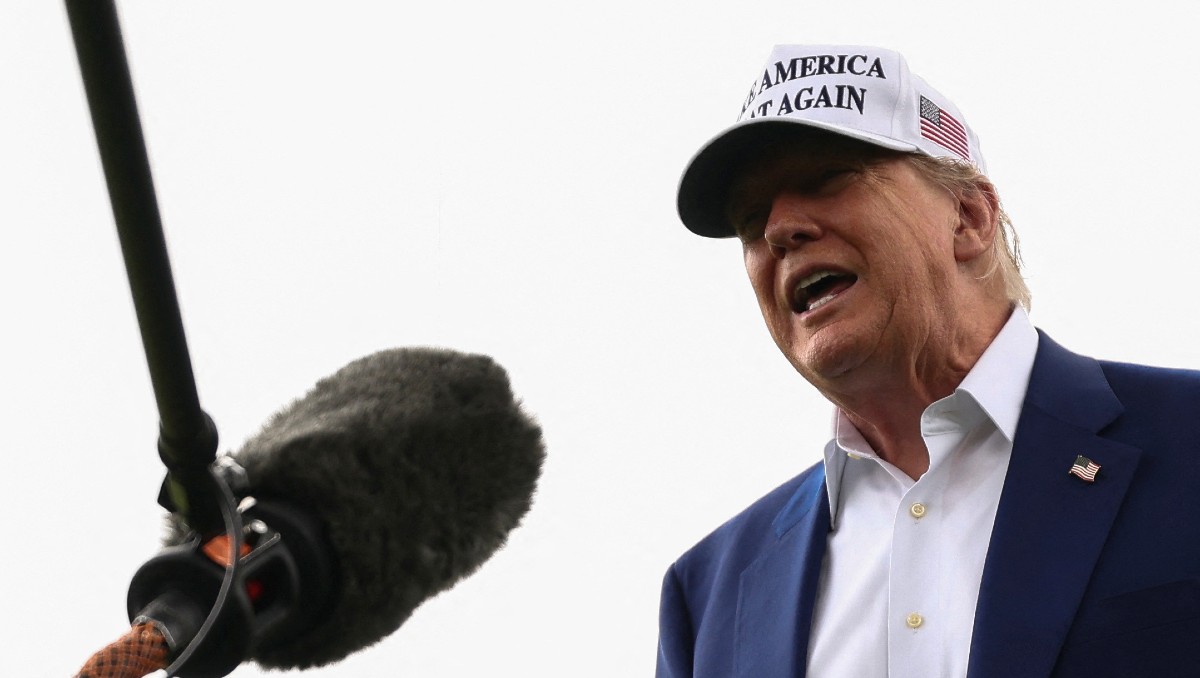 El presidente Trump aseguró que los reporteros no son "trabajadores de verdad". | Reuters