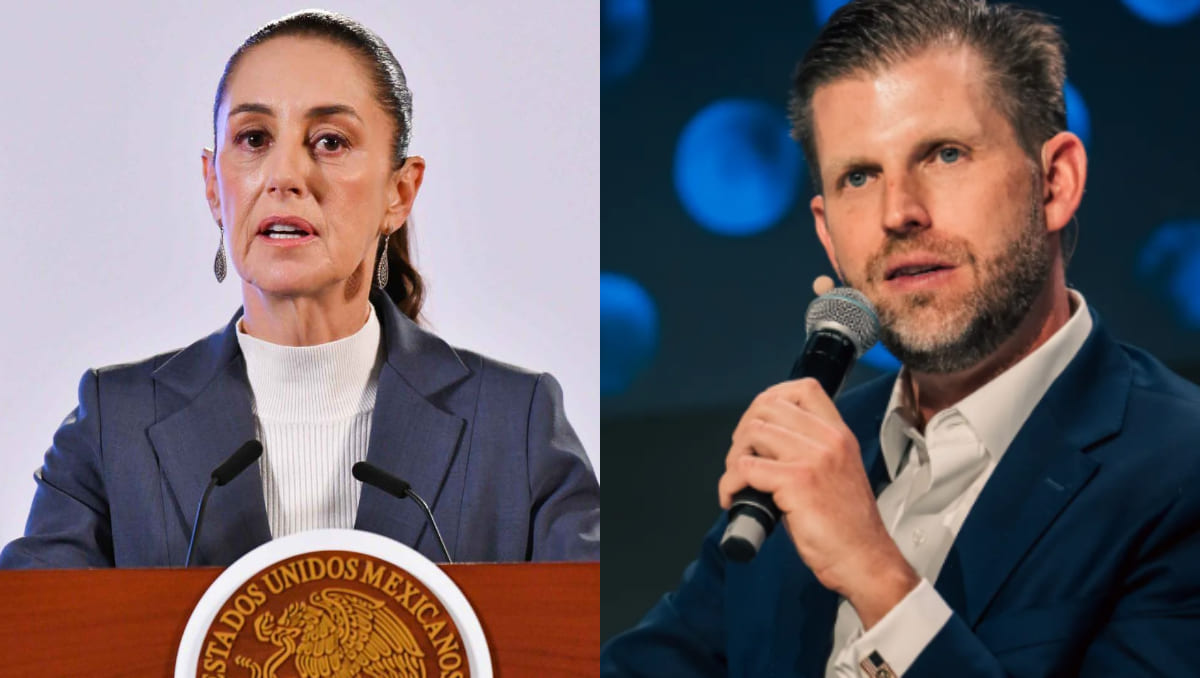 La presidenta de México reaccionó a las recientes declaraciones del hijo de su homólogo de EU | Especial