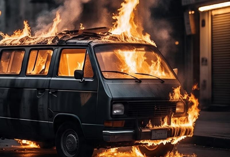 Incendian camioneta sin motivo aparente en Peralvillo; van al menos 4 casos similares