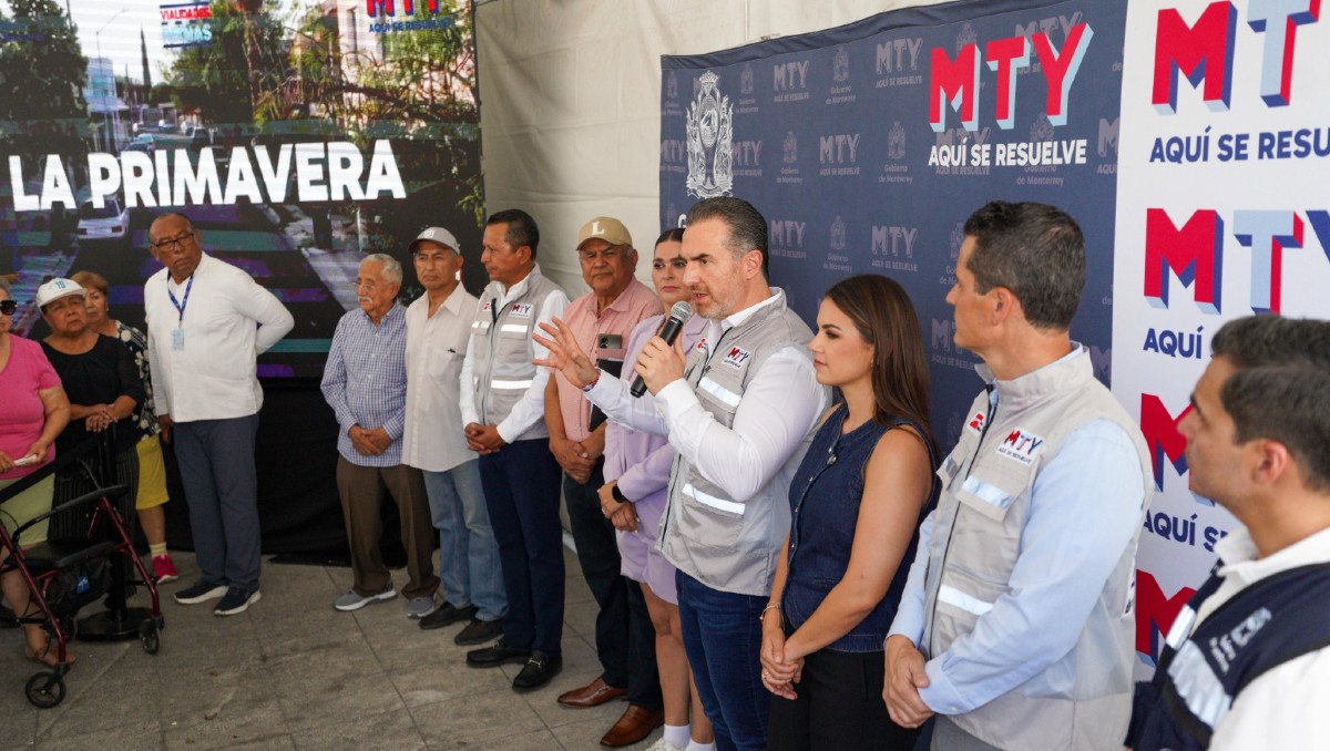Adrián de la Garza invitó al gobernador a cumplir promesas de campaña. Foto: Orlando Maldonado