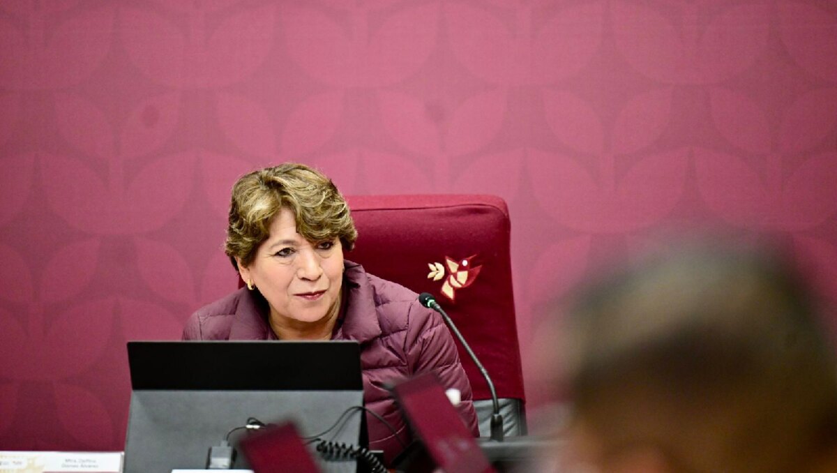 Delfina Gómez preside la sesión 437 de la Mesa de Seguridad en el Estado de México. Foto: (Especial)