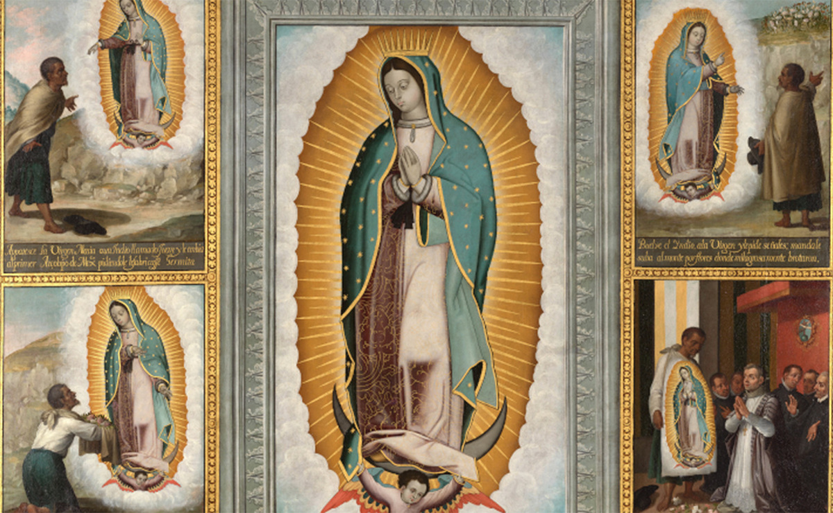 Detalle de 'Nuestra Señora de Guadalupe con cuatro apariciones', de José Juárez. (Museo del Prado)