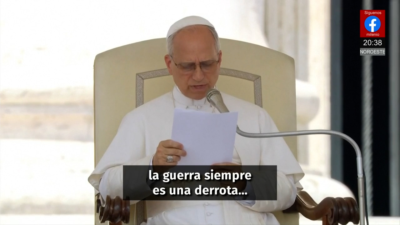El Papa León XIV advierte que la guerra siempre es una derrota