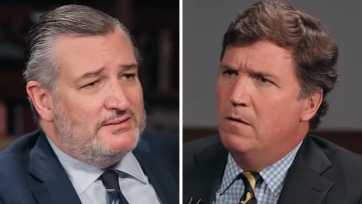 Ted Cruz y Tucker Carlson mantuvieron una tensa discusión durante el programa | Captura de pantalla