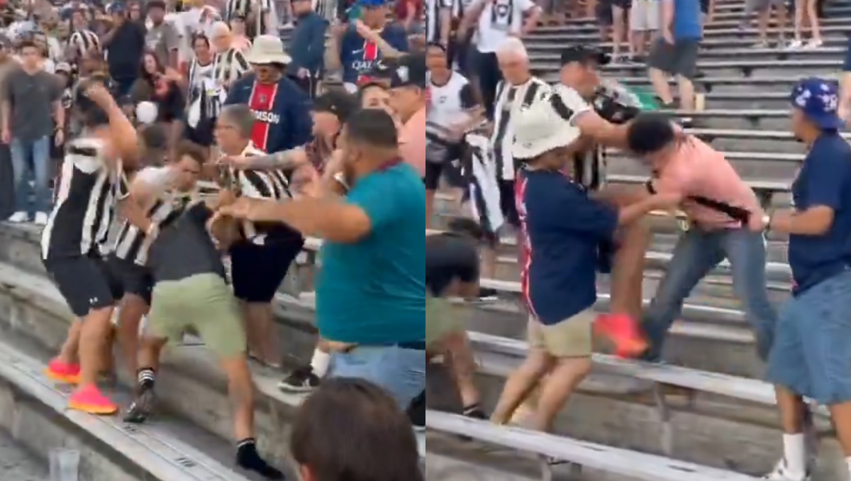 Aficionados del Botafogo y PSG desatan pelea en partido del Mundial de Clubes 2025 (Captura X @r9carloss)