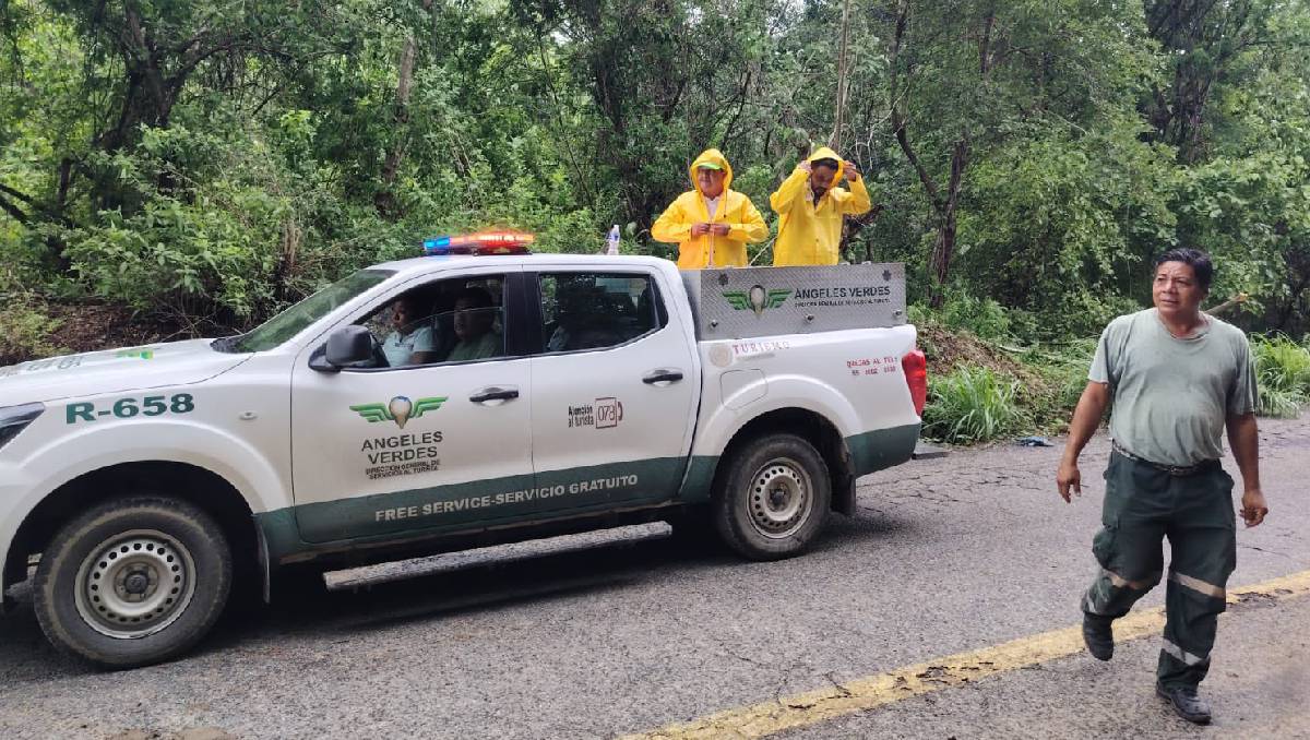 Ángeles Verdes reforzó acciones tras el paso de Erick por costas de Oaxaca (Especial)