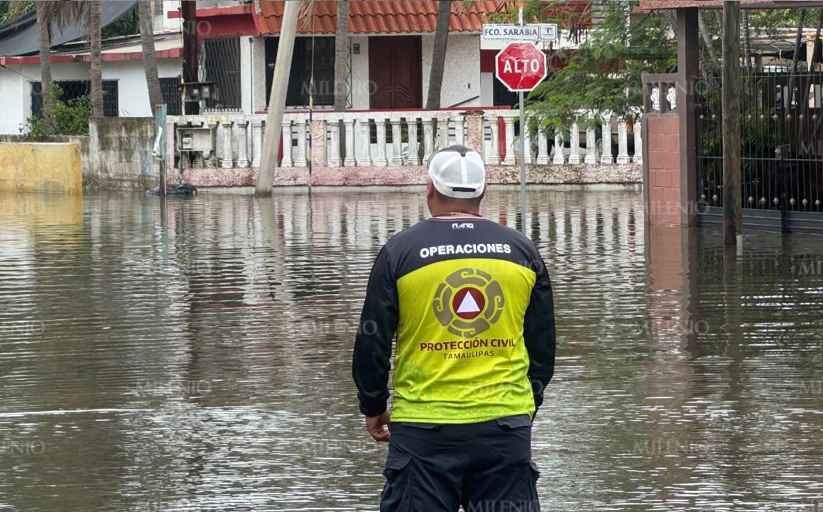 Inundación el Ciudad Madero por desborde de laguna. | Alberto Cano