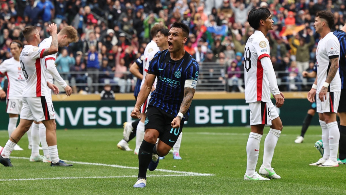 Lautaro Martínez anotó en la remontada del Inter de Milán a Urawa Reds (Reuters)
