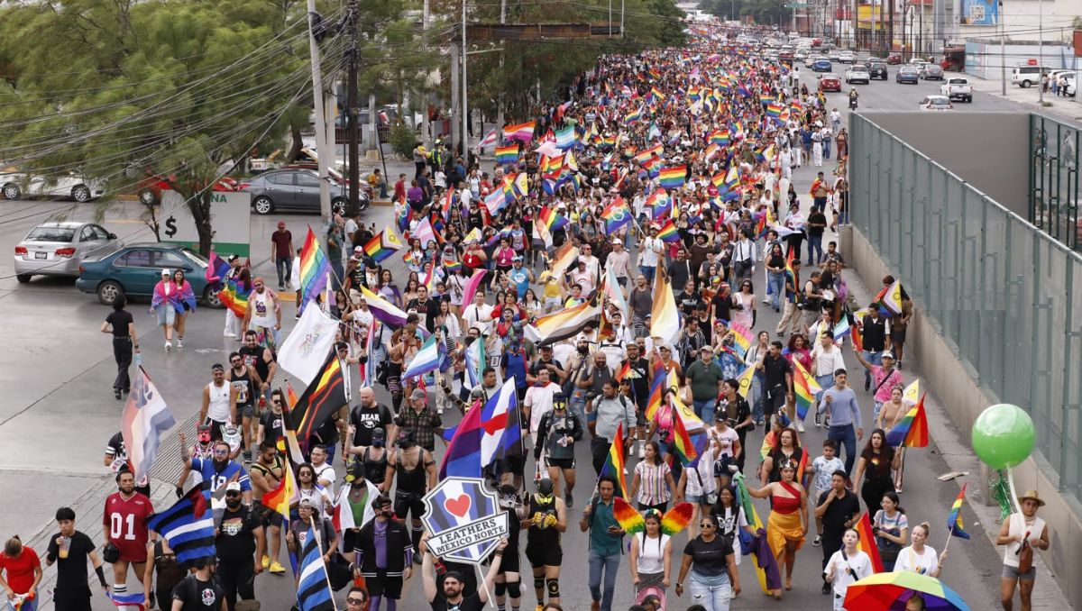 Marcha de la Diversidad 2025 en Monterrey. Foto: Luis Guerra