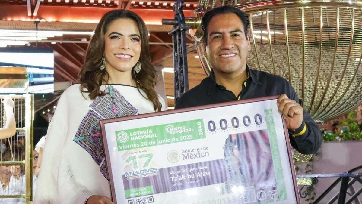El billete está inspirado en una de las grandes líderes de la cultura maya, la Reina Roja. (Foto: Lotería Nacional)